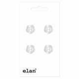Bouton à 2 trous Fleur - 12mm (1⁄2″) - 4 unités - Elan 050030E
