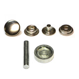 Ensemble Boutons pression robuste avec outil en laiton antirouille, couleur argent 15mm ( 5/8po ) - Unique 3034710