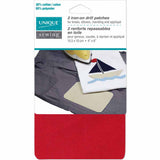 Renfort en toile REPASSABLE, ROUGE- 15.5 x 10cm (4” x 6”) - 2mcx - Unique - 3040107