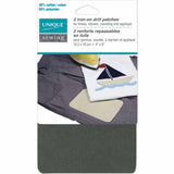 Renfort en toile REPASSABLE, GRIS - 15.5 x 10cm (4” x 6”) - 2mcx - Unique - 3040109