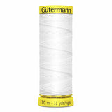 Fil  ELASTIQUE Blanc 10m - Tout usage -54% Polyester 36%Polyurethan- Gutermann 4565019