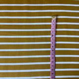 Vintage tricot rayé ocre et blanc cassé- 99250006