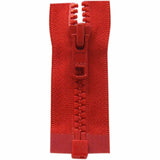 Fermeture à glissière pour vêtements sport séparable 1 curseur 1 sens 65cm (26″) - Rouge vif 6465519