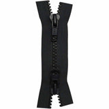 Fermeture à glissière pour les vêtements de sport double curseur séparable 55cm (22″) - noir - 6555580