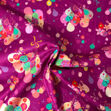 100% coton ballons fond fushia - 99250023