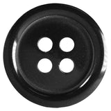 Boutons Basics 4 trous 20 mm  3/4po Noir - 3 unités BB4381G