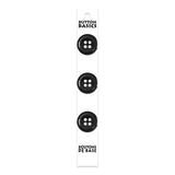 Boutons Basics 4 trous 20 mm  3/4po Noir - 3 unités BB4381G