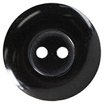 Boutons Basics 2 trous 19 mm  3/4po Noir 3 unités BB4389G