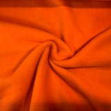 Polar fleece anti-peluche uni orange citrouille - 49570