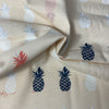 100% coton CANVAS Ananas fond beige pêche ( AGF ) 51704