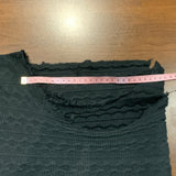 Coupon tricot noir 85cm (vendu tel quel, trou)