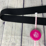 Élastique doux tricoté à boxer, 38mm 1,5po. Noir 12700003