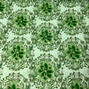 100% coton  parure florale de Noël fond vert pâle  ( Robert Kaufman  ) 22286