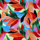 Tissé lin viscose elasthanne imprimé flamboyant 125201