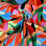 Tissé lin viscose elasthanne imprimé flamboyant 125201