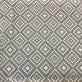 Double Gauze 100% Coton losanges creme fond grège 2143105