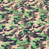 100% coton tissé camouflage