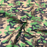 100% coton tissé camouflage