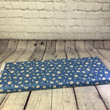 100% coton LIBERTY fleur ivoire fond bleu ( coastal walk  ) 01666468A