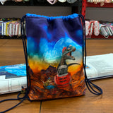 Sac à dos enfant réversible à coudre 100%  coton canvas  dinosaures- 22303