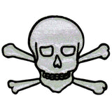 Appliqué crâne argent 75mm - Elan UM6284B