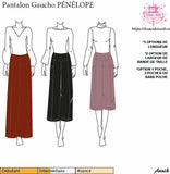 Patron Pdf Tdn Pantalon Gaucho Pénélope