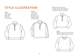 Half zipper sweater Pattern Wardrobe By Me
