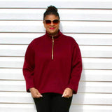 Half zipper sweater Pattern Wardrobe By Me