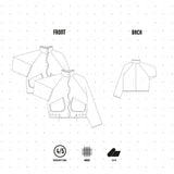 JK002 - Manteau avec boutonnière ondulée