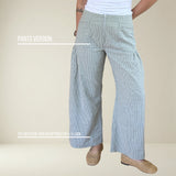 PT002 - Pantalon jambe larges à poches froncées