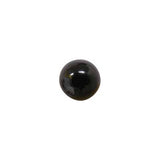 2 Boutons demi rond à tige  Noir 13mm ( 1/2po )  plastique - Elan 103829C