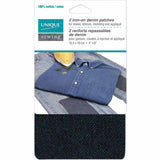 Renfort en toile REPASSABLE, denim FONCÉ - 15.5 x 10cm (4” x 6”) - 2mcx - Unique - 3040004