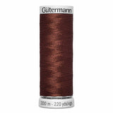 Fil Brun café riche 200m - À broder - 100% viscose  - Gutermann Dekor - 4002335