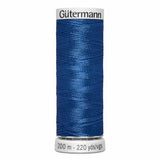 Fil Ruban bleu 200m - À broder - 100% viscose  - Gutermann Dekor- 4006785