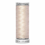 Fil Beige argent 200m - À broder - 100% viscose  - Gutermann Dekor- 4009967