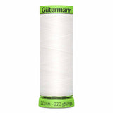 Fil Blanc à canette 200m- 100% polyester  - Gutermann Dekor - 4020800