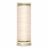 Fil Blanc coquille d'oeuf (22) 100m - Tout usage -100% Polyester - Gutermann 4100022