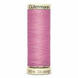 Fil Rose moyen 100m - Tout usage -100% Polyester - Gutermann