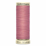Fil Vieux rose 100m - Tout usage -100% Polyester - Gutermann 4100323