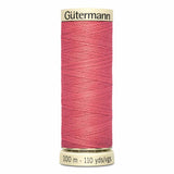 Fil Rose récif corail 100m - Tout usage -100% Polyester - Gutermann  4100373