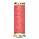 Fil Rose corail clair 100m - Tout usage -100% Polyester - Gutermann  4100375