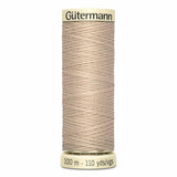 Fil Brun beige100m - Tout usage -100% Polyester - Gutermann - 4100505