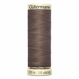 Fil Brun gabardine 100m - Tout usage -100% Polyester - Gutermann
