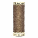 Fil Brun clair 100m - Tout usage -100% Polyester - Gutermann  4100542
