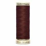 Fil Brun chocolat 100m - Tout usage -100% Polyester - Gutermann