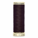 Fil Brun phoque 100m - Tout usage -100% Polyester - Gutermann  4100593