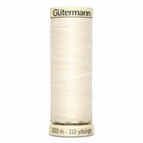 Fil Blanc antique (795) 100m - Tout usage -100% Polyester - Gutermann - 4100795