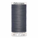 Fil Gris pierre poussièreux  250m - Tout usage -100% Polyester - Gutermann - 42501