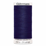 Fil Bleu marine 250m - Tout usage -100% Polyester - Gutermann 4250272