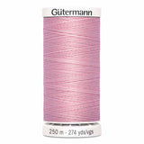 Fil Bouton rose 250m - Tout usage -100% Polyester - Gutermann 4250307